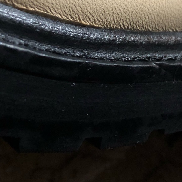 Chanel Beige and Black Lace-Up Moto Boots size 40 euro size approx size 10 Rare - Picture 11 of 17